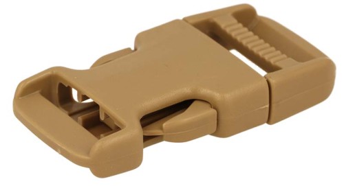 Klamra plastikowa 25mm ARMY TAN Duraflex 5szt