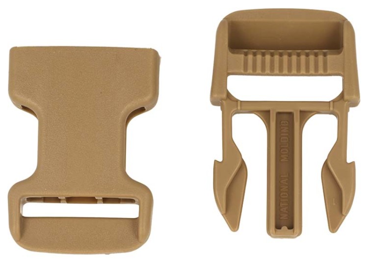Klamra plastikowa 25mm ARMY TAN Duraflex 5szt