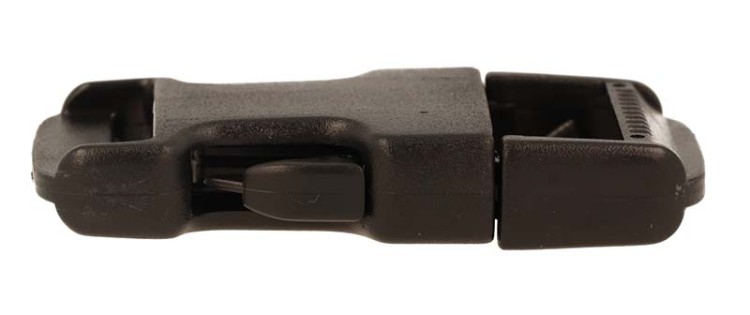 Klamra Duraflex 20 mm zatrzaskowa prosta - czarna, 5 szt.