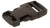 Klamra Duraflex 20 mm zatrzaskowa prosta - czarna, 5 szt.