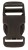 Klamra Duraflex 20 mm zatrzaskowa prosta - czarna, 5 szt.