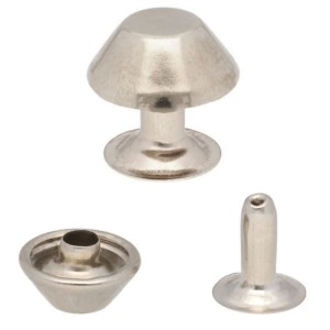 Ozdobné nýty, cvočky 10x8x9 mm TRAPEZ, 50 ks, stříbrné