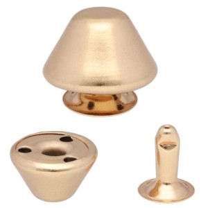Ozdobné nýty, cvočky 12x8x10 mm TRAPEZ, 50 ks, zlato