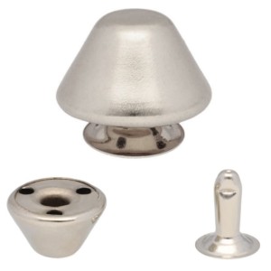 Ozdobné nýty, cvočky 12x8x10 mm TRAPEZ, 50 ks, stříbrné