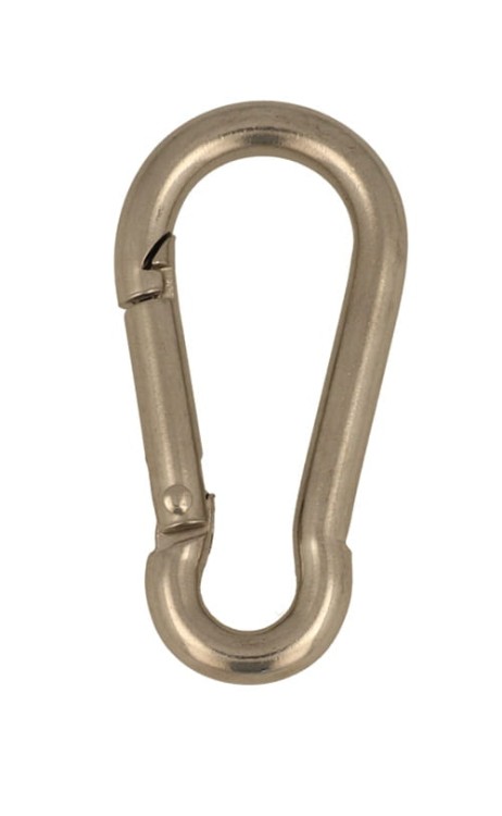 Karabinek do Lin Strażacki Karabińczyk nierdzewny 4x40mm INOX