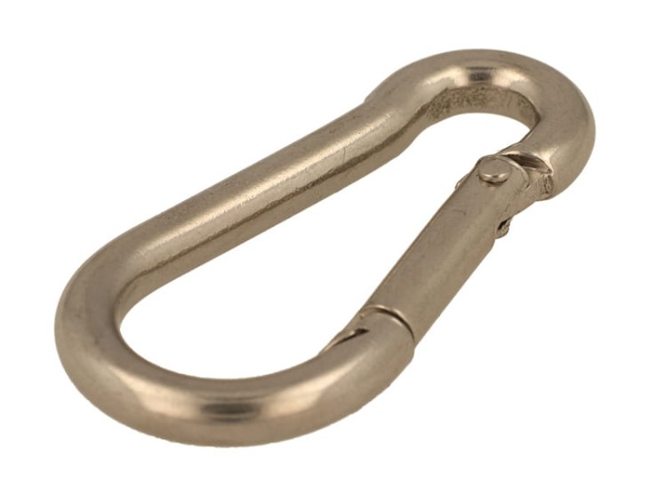 Karabinek do Lin Strażacki Karabińczyk nierdzewny 4x40mm INOX
