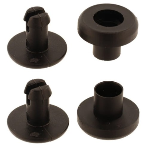 Nit plastikowy 5mm Czarny 20szt na Klik Ściskany