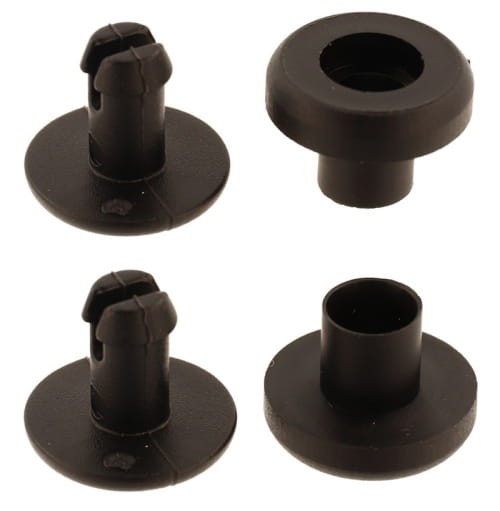 Nit plastikowy 5mm Czarny 20szt na Klik Ściskany