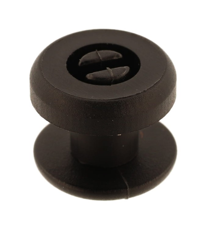 Nit plastikowy 5mm Czarny 20szt na Klik Ściskany