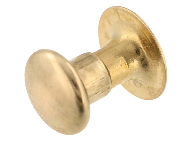 Nit kaletniczy N6 11,1x11,1mm Nity  50szt - złote