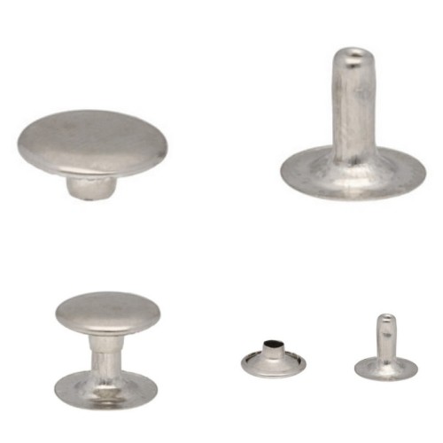 Nity 10x9mm kaletnicze SREBRNY 100szt