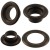 Oczka metalowe 6 mm krótkie – 100 szt + podkładki, kołnierz 11 mm