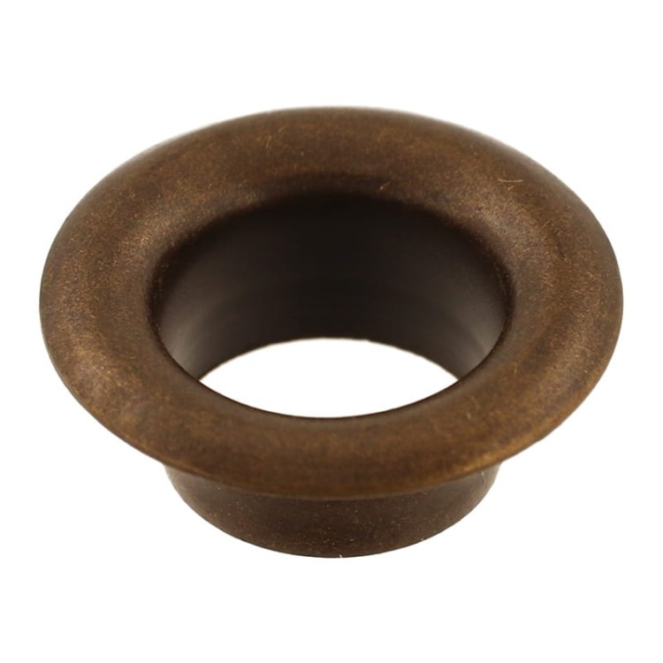 Oczka metalowe 6 mm krótkie – 100 szt + podkładki, kołnierz 11 mm