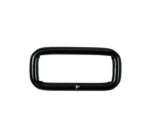 Kožený rám s poutkem 20/12 / 2,5mm Černá 10ks