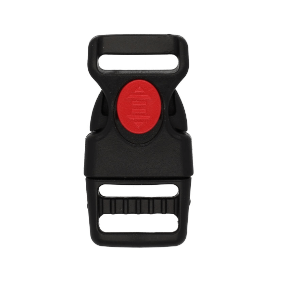 Klamra plastikowa 16x44mm Czarna 3 blokada 5szt