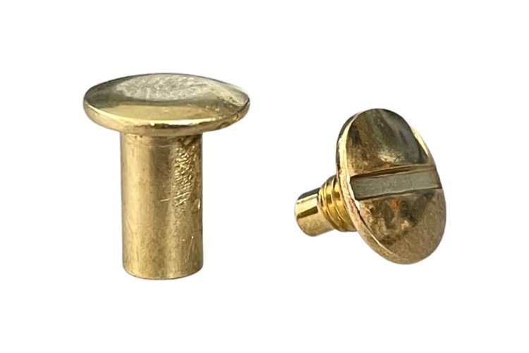 Nity skręcane Śrubka 12mm Złoty 5szt