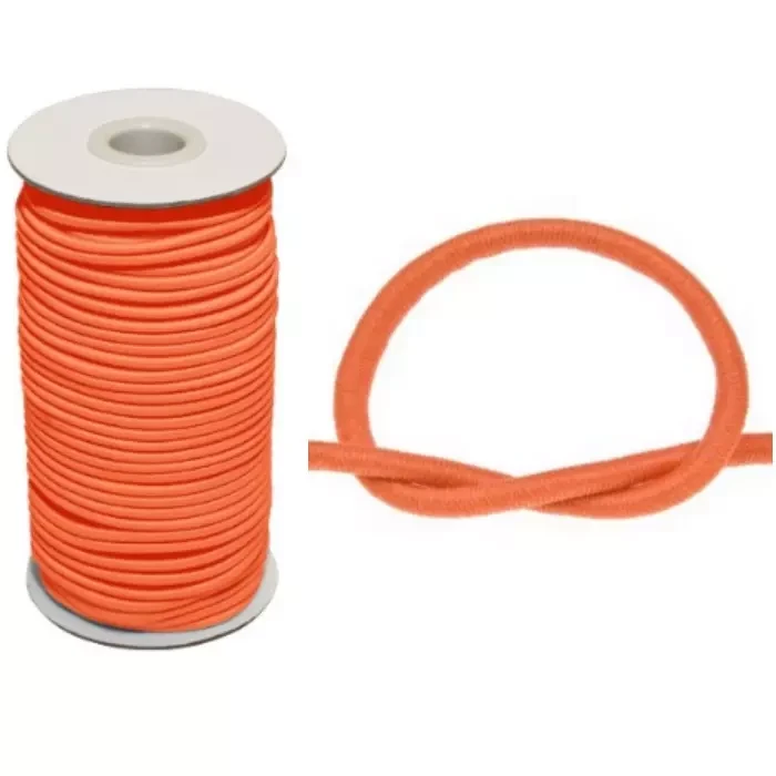 GumoSznurek Poliestrowy 2mm Pomarańcz 50mb