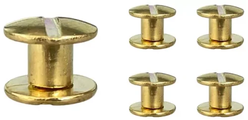 Nity skręcane Śrubka 8mm Złoty 5szt