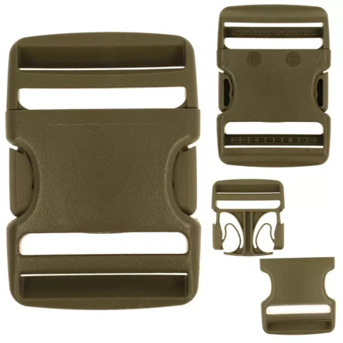 Klamra 50mm Duraflex Army Green Podwójna Regulacja