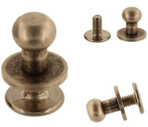 Knopik ćwiek nit 6mm Ozdoba - 5 sztuk