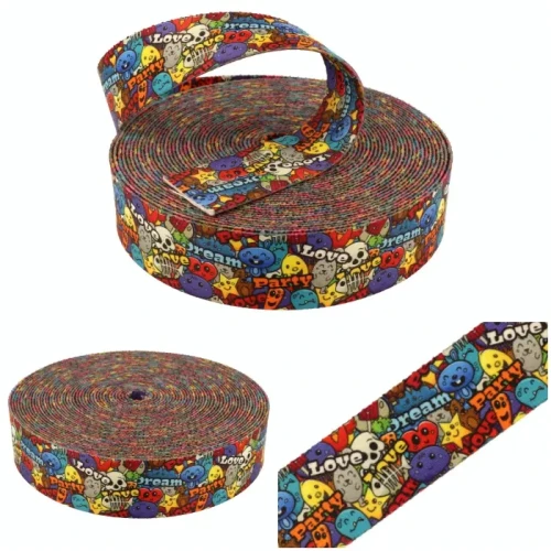 Taśma Nośna z Nadrukiem Sublimacyjnym DREAM PARTY 30mm