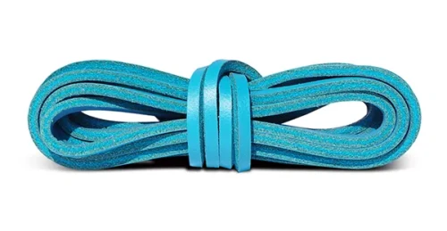 Sznurówki Skórzane Rzemyk 120cm Turkus