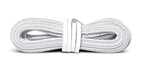 Sznurówki Skórzane Rzemyk 120cm Białe