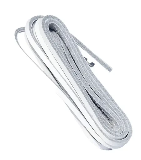 Sznurówki Skórzane Rzemyk 140cm Białe