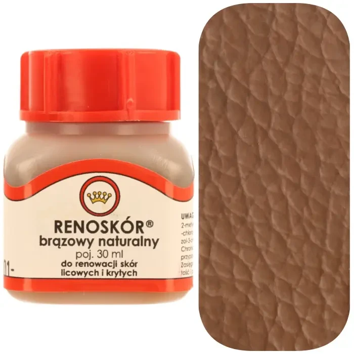 Farba do skóry licowej Renoskór WILBRA 30 ml elastyczna, półmat, odporna na wodę i zginanie