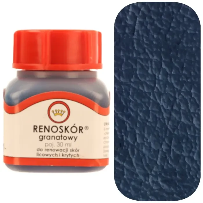 Farba do skóry licowej Renoskór WILBRA 30 ml elastyczna, półmat, odporna na wodę i zginanie