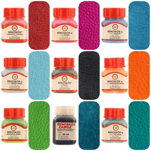 Farba do skóry licowej Renoskór WILBRA 30 ml elastyczna, półmat, odporna na wodę i zginanie