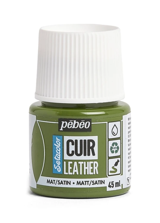 Farba Akrylowa 45ml Skóra EkoSkóra Pebeo KHAKI Customizacja