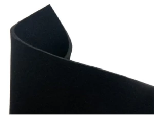 Neoprenová pěna, 2,5 mm, černá, 50 × 120 cm