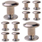 Točené nýty Nýt Šroub 5mm Tmavý nikl 10ks