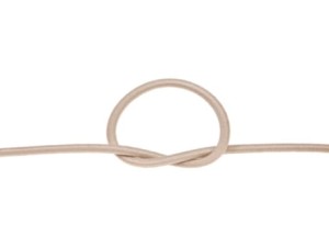 Poliesterová gumová šňůrka 3 mm, béžová, 50 m