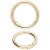 Szekla 25mm / 4mm Kółko Otwierane 5szt ZŁOTO O-Ring karabińczyk