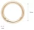 Szekla 25mm / 4mm Kółko Otwierane 5szt ZŁOTO O-Ring karabińczyk