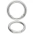 Szekla 25mm / 4mm Kółko Otwierane 5szt SREBRNE O-Ring karabińczyk