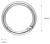 Szekla 25mm / 4mm Kółko Otwierane 5szt SREBRNE O-Ring karabińczyk