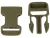 Klamra plastikowa 25mm ARMY GREEN Duraflex 5szt