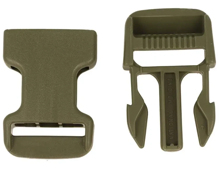 Klamra plastikowa 25mm ARMY GREEN Duraflex 5szt
