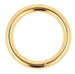 Kolečko pro kožedělství 30 mm, drát 5 mm, zlaté O-kroužky, 5 ks