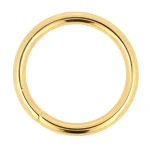 Kolečko pro kožedělství 40 mm, drát 5 mm, zlaté O-kroužky, 5 ks