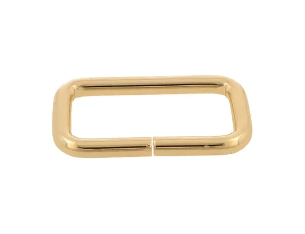 Ramka kaletnicza 40x20 mm drut 5mm Złota 5szt