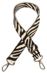 Popruh na kabelku 38 mm ZEBRA, nastavitelný 78–140 cm, zapínání na sponu