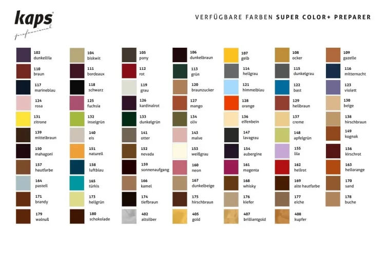 Farba Zestaw do Skór Eko SKÓR 83 Kolory Super Color + Preparer