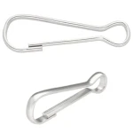 Přímá kovová karabina 50mm 20ks