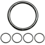 Kožený prsten 50 / 5mm. Kov 5ks