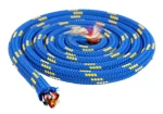 Lano 8 mm s jádrem, nosnost 500 kg, polypropylen, modro-žluté, 10 metrů