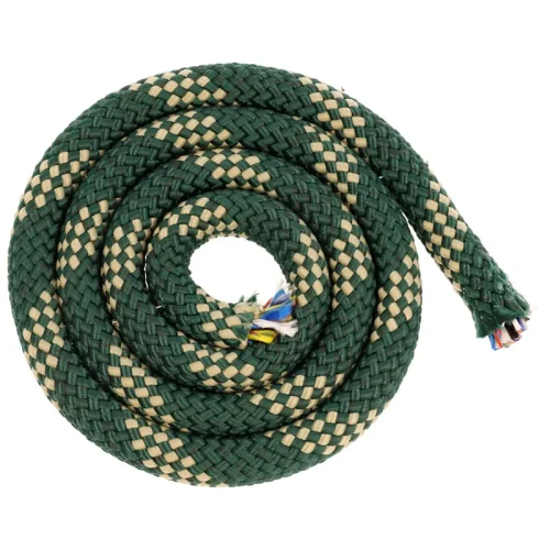 Sznur Lina 14mm Linka z Rdzeniem 1800kg Polipropylen Zielono Beżowa 5 metrów